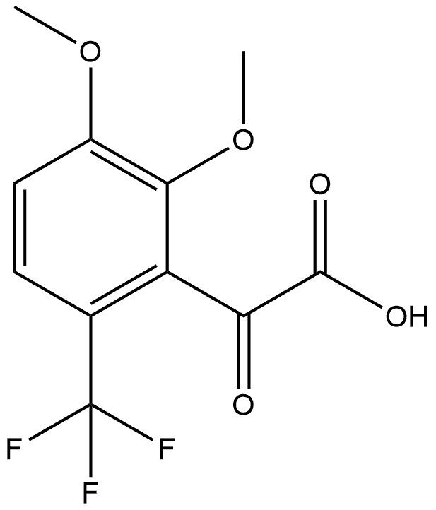 2,3-Dimethoxy-α-oxo-6-(trifluoromethyl)benzeneacetic acid Structure