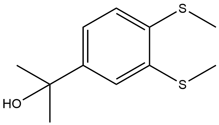 α,α-Dimethyl-3,4-bis(methylthio)benzenemethanol Structure