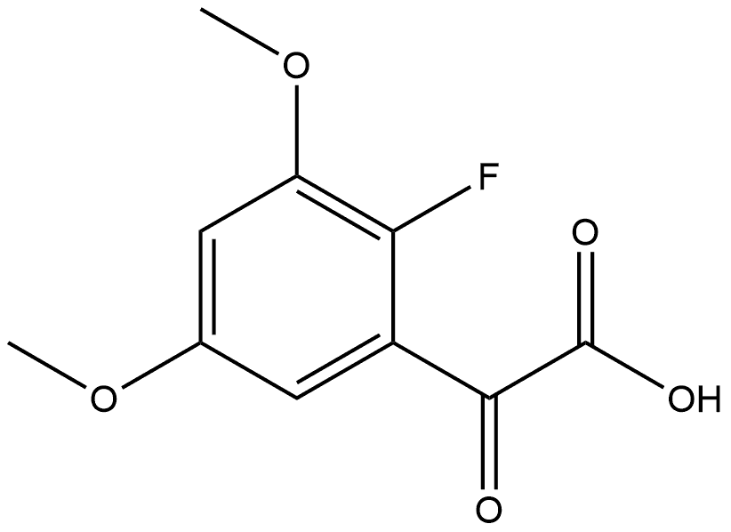 2-Fluoro-3,5-dimethoxy-α-oxobenzeneacetic acid Structure