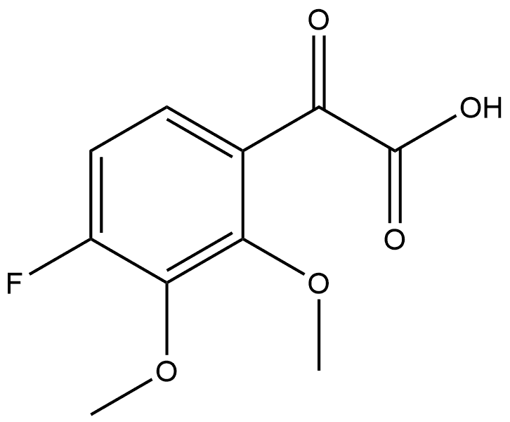 4-Fluoro-2,3-dimethoxy-α-oxobenzeneacetic acid Structure