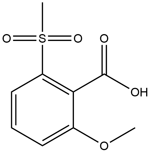 2-Methyl-6-(methylsulphonyl)benzoic acid Structure