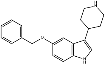 5-(Benzyloxy)-3-(piperidin-4-yl)-1H-indole 구조식 이미지