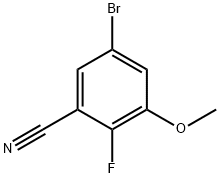 5-bromo-2-fluoro-3-methoxybenzonitrile Structure