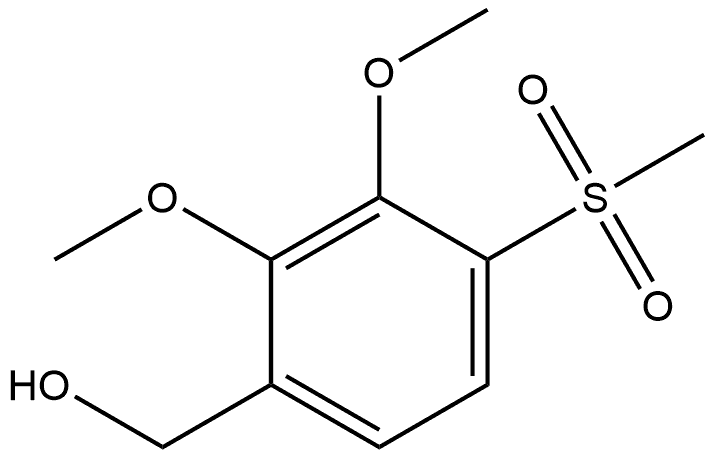 2,3-Dimethoxy-4-(methylsulfonyl)benzenemethanol Structure