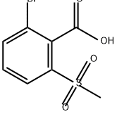 2-bromo-6-methanesulfonylbenzoic acid 구조식 이미지