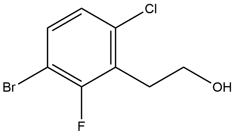 3-Bromo-6-chloro-2-fluorobenzeneethanol Structure