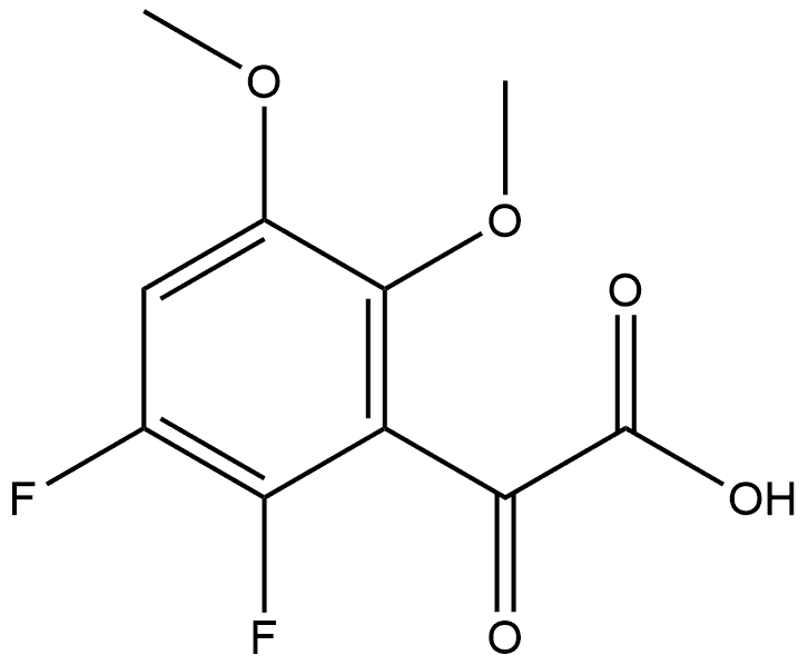 2,3-Difluoro-5,6-dimethoxy-α-oxobenzeneacetic acid Structure