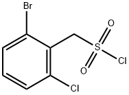 Benzenemethanesulfonyl chloride, 2-bromo-6-chloro- Structure