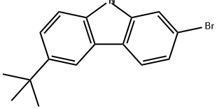 9H-Carbazole, 2-bromo-6-(1,1-dimethylethyl)- Structure