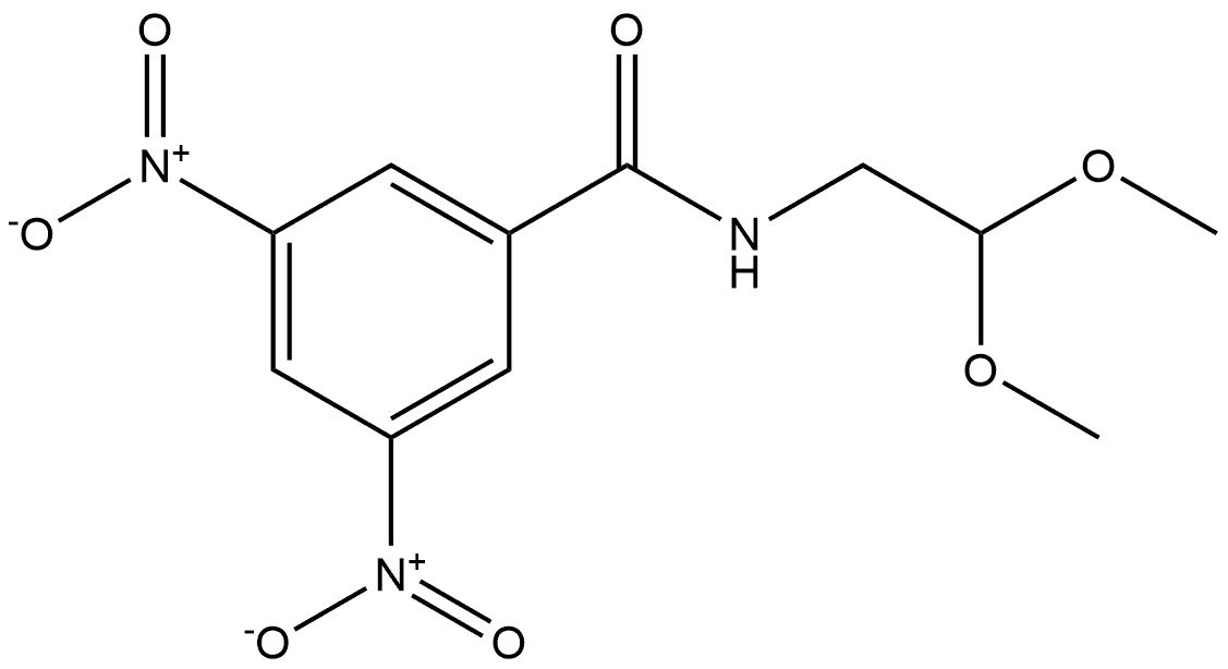 N-(2,2-dimethoxyethyl)-3,5-dinitrobenzamide Structure