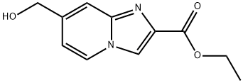 Imidazo[1,2-a]pyridine-2-carboxylic acid, 7-(hydroxymethyl)-, ethyl ester Structure