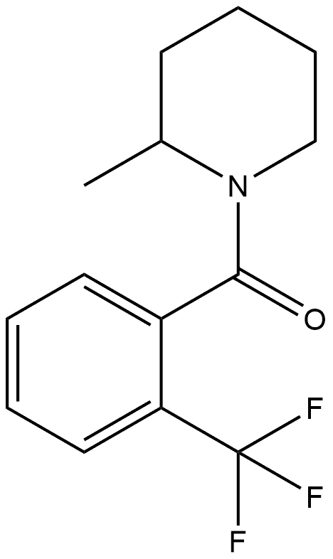 (2-Methyl-1-piperidinyl)[2-(trifluoromethyl)phenyl]methanone Structure