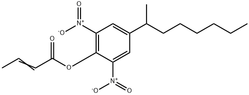 2-Butenoic acid, 4-(1-methylheptyl)-2,6-dinitrophenyl ester 구조식 이미지