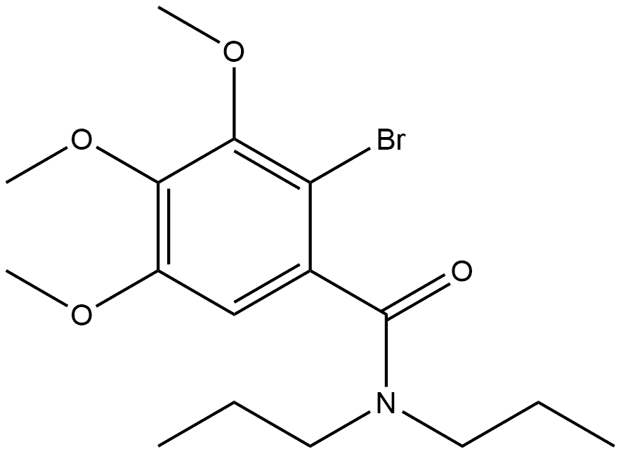 2-Bromo-3,4,5-trimethoxy-N,N-dipropylbenzamide Structure