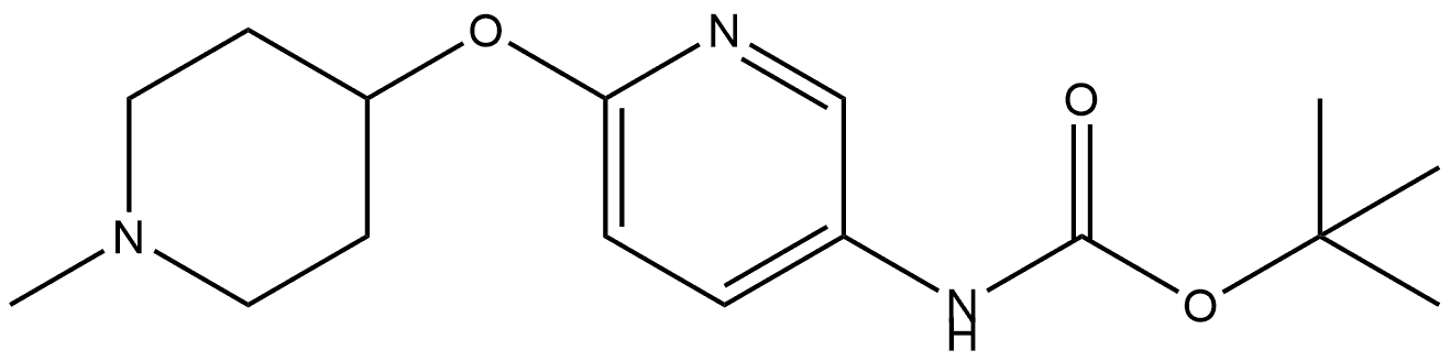 1,1-Dimethylethyl N-[6-[(1-methyl-4-piperidinyl)oxy]-3-pyridinyl]carbamate Structure