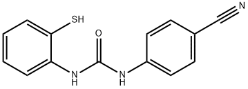 Urea, N-(4-cyanophenyl)-N'-(2-mercaptophenyl)- Structure