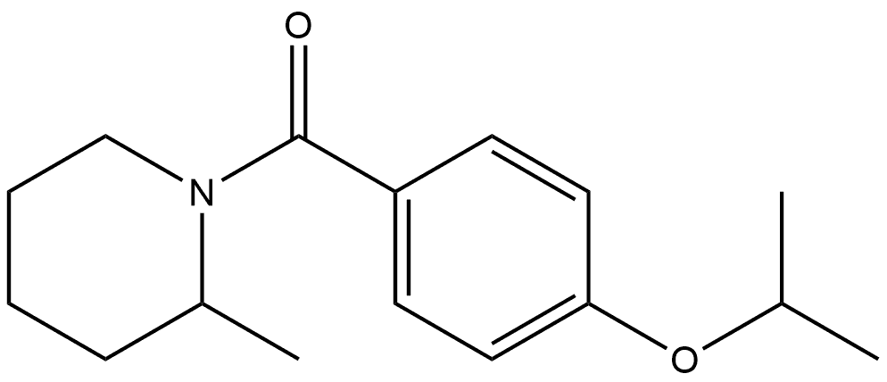 4-(1-Methylethoxy)phenyl](2-methyl-1-piperidinyl)methanone Structure