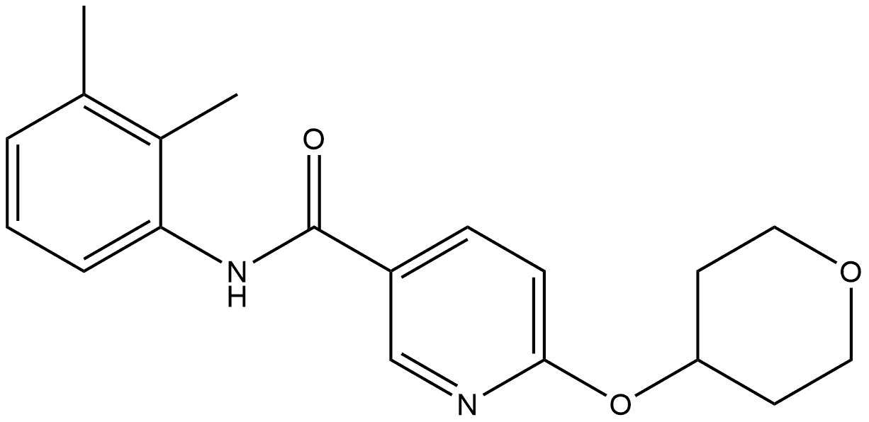 N-(2,3-Dimethylphenyl)-6-[(tetrahydro-2H-pyran-4-yl)oxy]-3-pyridinecarboxamide Structure