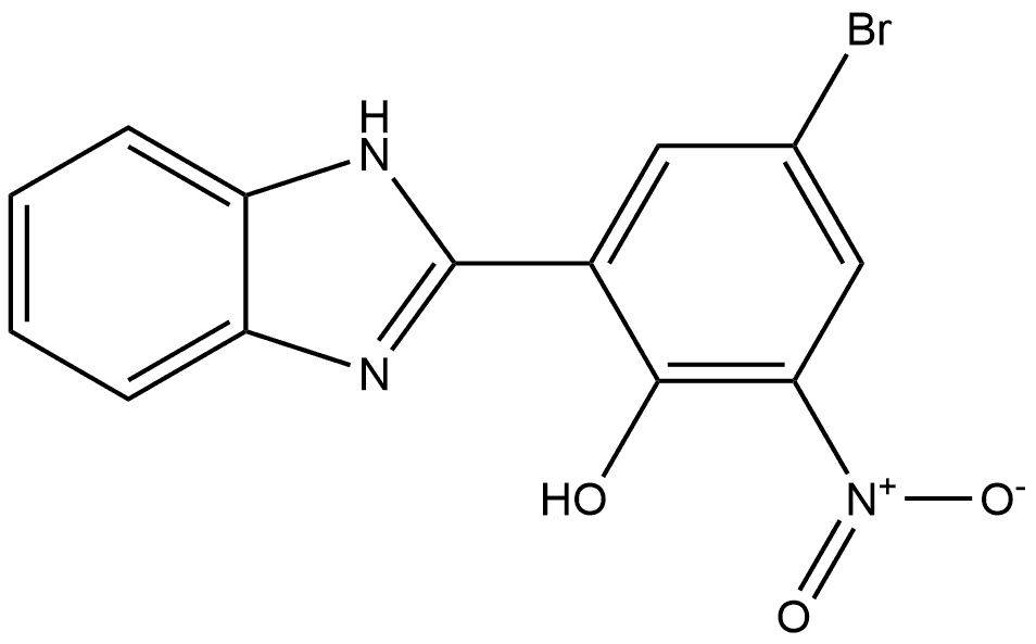 2-(1H-benzimidazol-2-yl)-4-bromo-6-nitrophenol Structure