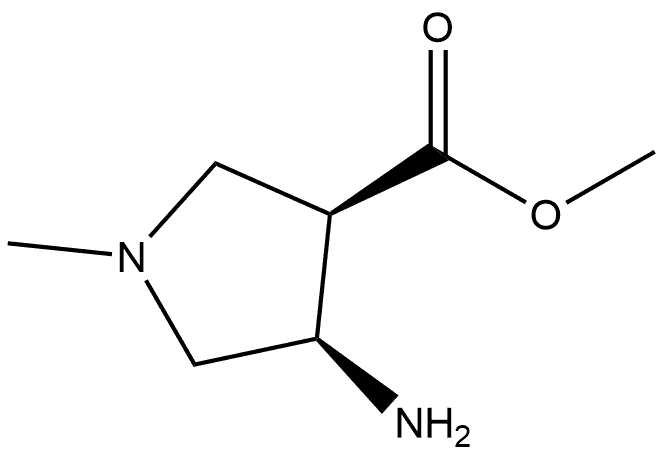 methyl cis-4-amino-1-methyl-pyrrolidine-3-carboxylate Structure