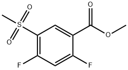 Benzoic acid, 2,4-difluoro-5-(methylsulfonyl)-, methyl ester 구조식 이미지