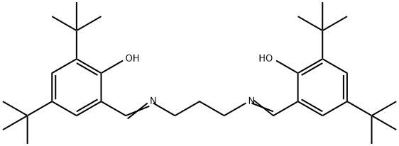 Phenol, 2,2'-[1,3-propanediylbis(nitrilomethylidyne)]bis[4,6-bis(1,1-dimethylethyl)- Structure