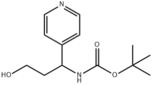 Carbamic acid, N-[3-hydroxy-1-(4-pyridinyl)propyl]-, 1,1-dimethylethyl ester Structure