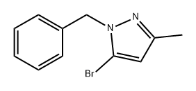 1H-Pyrazole, 5-bromo-3-methyl-1-(phenylmethyl)- Structure