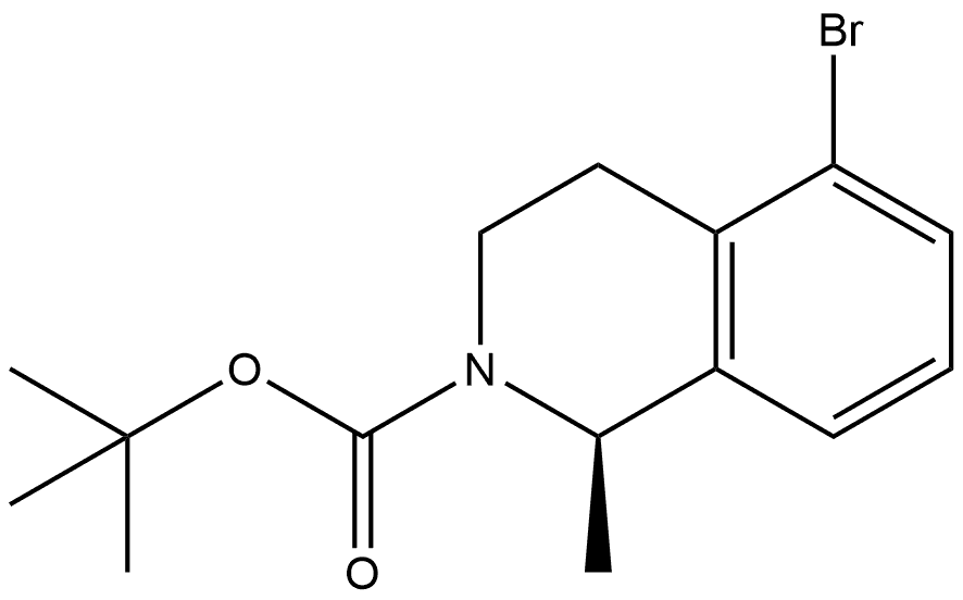 tert-butyl (R)-5-bromo-1-methyl-3,4-dihydroisoquinoline-2(1H)-carboxylate Structure