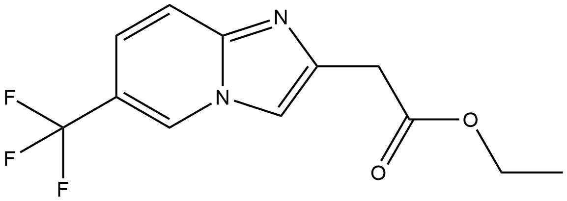 ethyl 2-(6-(trifluoromethyl)imidazo[1,2-a]pyridin-2-yl)acetate 구조식 이미지