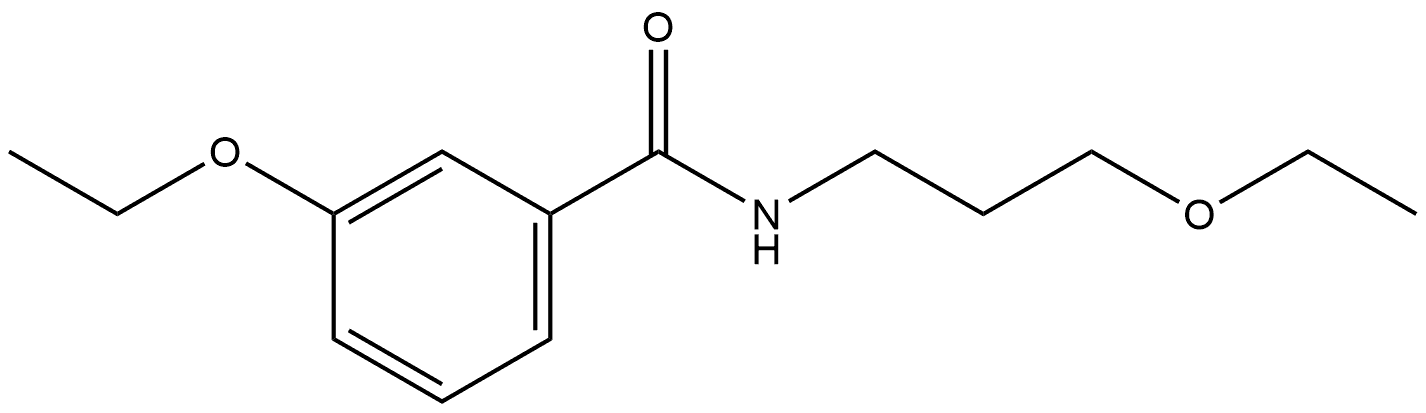 3-Ethoxy-N-(3-ethoxypropyl)benzamide Structure