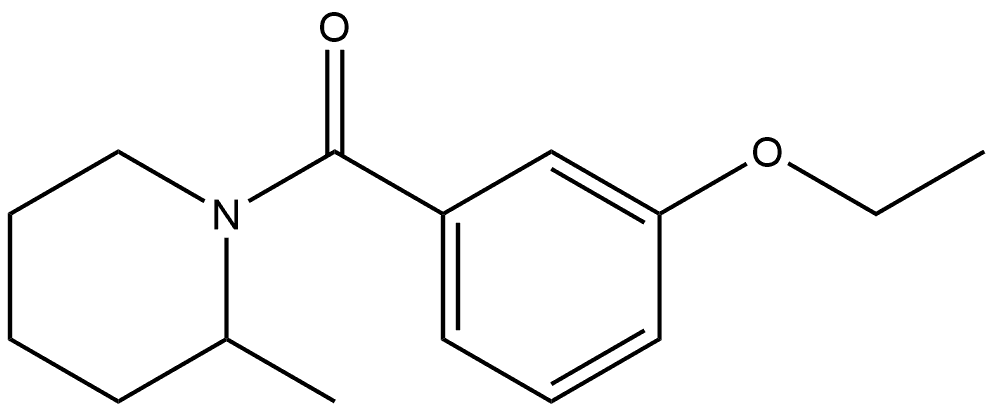 (3-Ethoxyphenyl)(2-methyl-1-piperidinyl)methanone Structure