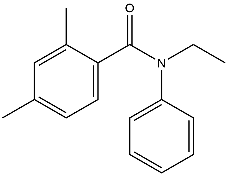 N-Ethyl-2,4-dimethyl-N-phenylbenzamide Structure