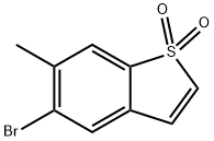 Benzo[b]thiophene, 5-bromo-6-methyl-, 1,1-dioxide Structure