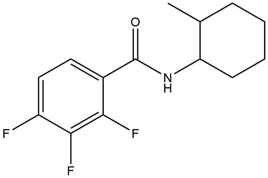 2,3,4-Trifluoro-N-(2-methylcyclohexyl)benzamide Structure