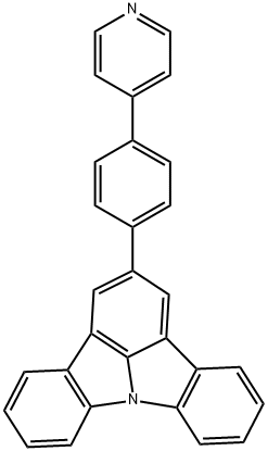 Indolo[3,2,1-jk]carbazole, 2-[4-(4-pyridinyl)phenyl]- Structure