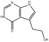 4H-Pyrrolo[2,3-d]pyrimidin-4-one, 3,7-dihydro-5-(2-hydroxyethyl)- 구조식 이미지