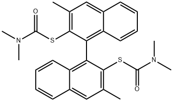 카르바모티오산,디메틸-,S,S-(3,3-디메틸1,1-비나프탈렌-2,2-디일)에스테르 구조식 이미지