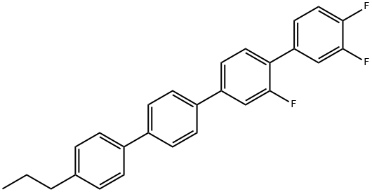 1,1':4',1'':4'',1'''-Quaterphenyl, 2',3,4-trifluoro-4'''-propyl- Structure