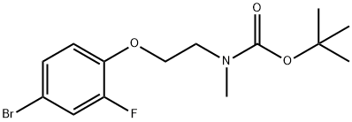 tert-butyl N-[2-(4-bromo-2-fluorophenoxy)ethyl]-N-methylcarbamate Structure