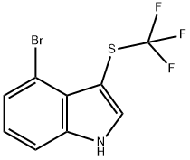 4-Bromo-3-(trifluoromethylthio)indole Structure