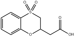 (4,4-dioxido-2,3-dihydro-1,4-benzoxathiin-2-yl)acetic acid Structure