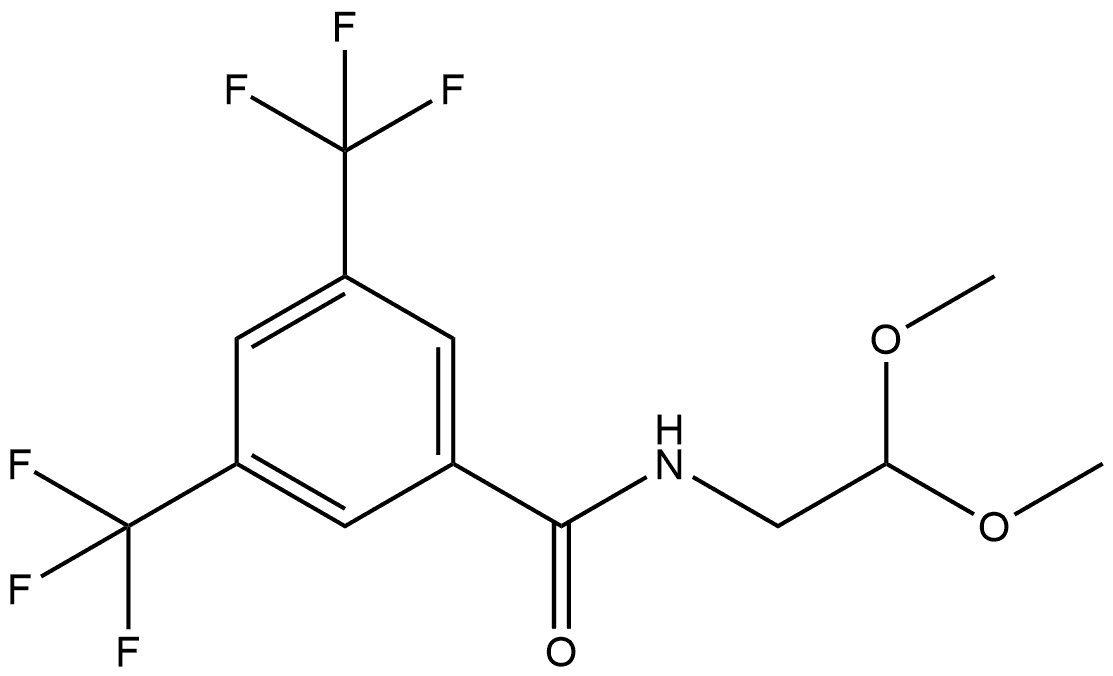 N-(2,2-Dimethoxyethyl)-3,5-bis(trifluoromethyl)benzamide Structure