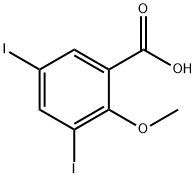 Benzoic acid, 3,5-diiodo-2-methoxy- Structure