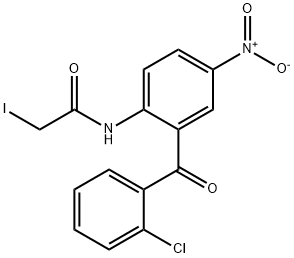Acetamide, N-[2-(2-chlorobenzoyl)-4-nitrophenyl]-2-iodo- Structure