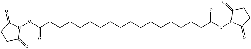 Bis(2,5-dioxopyrrolidin-1-yl) octadecanedioate Structure