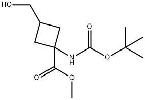 METHYL 1-([(TERT-BUTOXY)CARBONYL]AMINO)-3-(HYDROXYMETHYL)CYCLOBUTANE-1-CA+, Mixture of diastereomers Structure