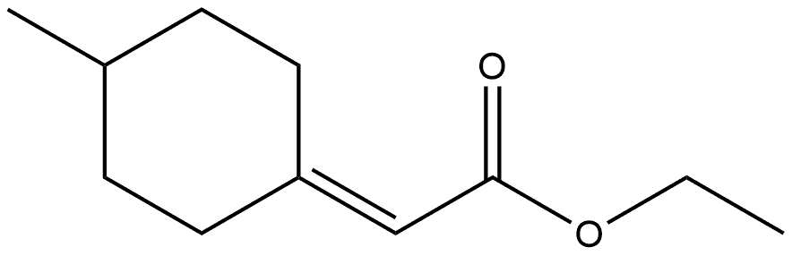 Acetic acid, (4-methylcyclohexylidene)-, ethyl ester, (S)- (9CI) Structure