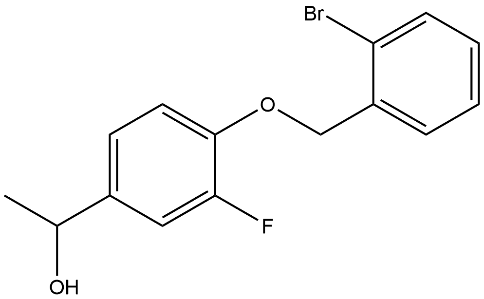 4-[(2-Bromophenyl)methoxy]-3-fluoro-α-methylbenzenemethanol Structure