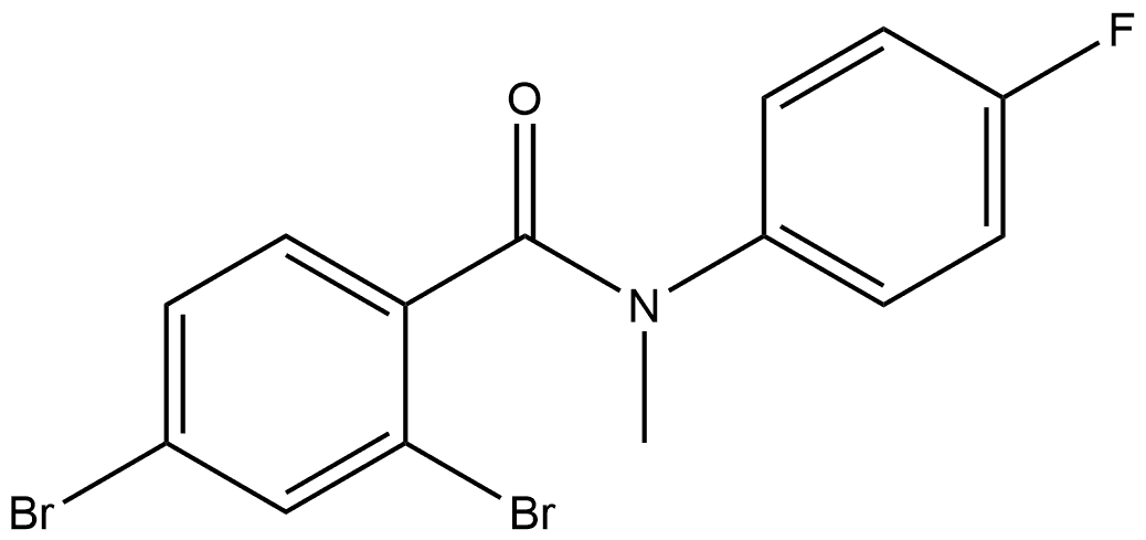 2,4-Dibromo-N-(4-fluorophenyl)-N-methylbenzamide Structure